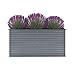 Produktbild vidaXL Hochbeet Verzinkter Stahl 160x40x77cm Grau Gartenbeet Frühbeet Garten