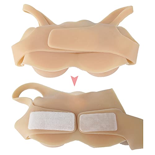 Gubigo Peitorais de silicone que forma o seio, realçador de seios realista, silicone macio, para cos