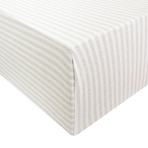 Copper Pearl Premium Knit Crib Sheets for Boys and Girls: Breathable, Soft, Fitted for Standard Mattresses, Baby Registry or Shower Gift, Coastal