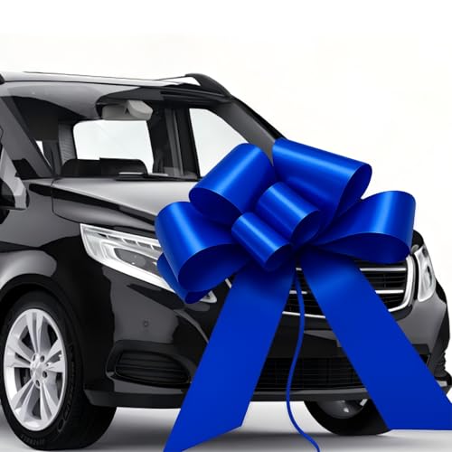Avagiaforu Grands Noeud Cadeau de Voiture, Gros Noeud Cadeau XXL 76 cm, Grand Nœud pour Voiture, Noeud Géant Réutilisable pour 18 Anniversaire, Voiture,...