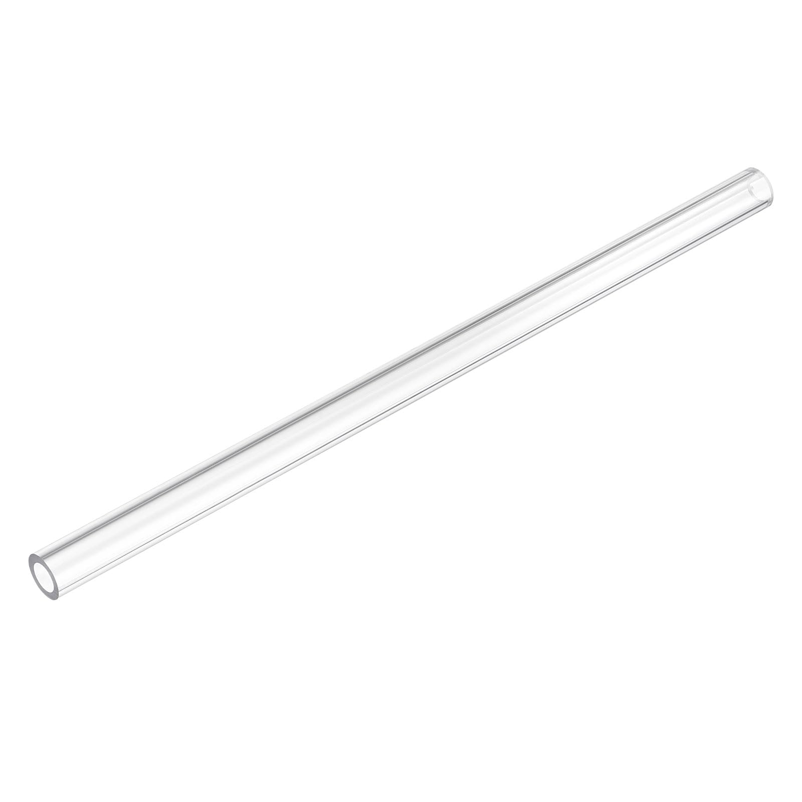 uxcell Rigid Round Clear Tubing 10mm(3/8") ID x 16mm(5/8") OD x 1Ft(305mm) Length Plastic Tube