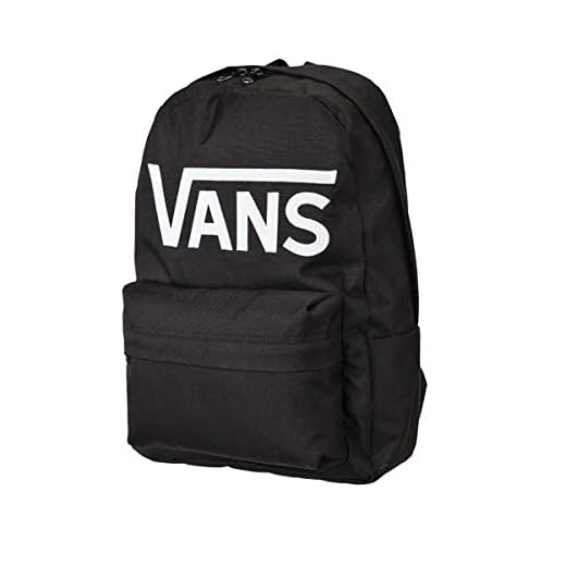 Vans New Skool - Mochila para niños, 20 litros, Negro (Negro/Blanco), Talla única UE, 39,4 x 28 x 12,7 cm