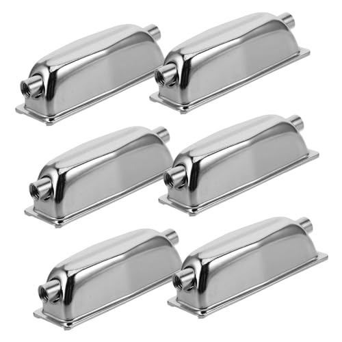Yardwe 6Pcs Portable Double End Drum Lug Set for Snare Drum Stability Durable Electroplated Metal Drum Accessories Versatile Connectors for Enhanced Sound and Performance