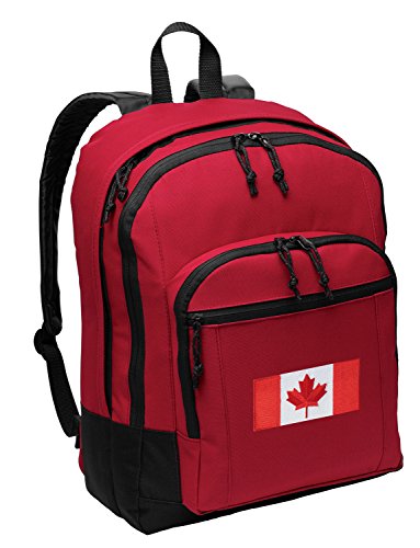 Broad Bay Canada Flag Backpack MEDIUM CLASSIC Style Laptop