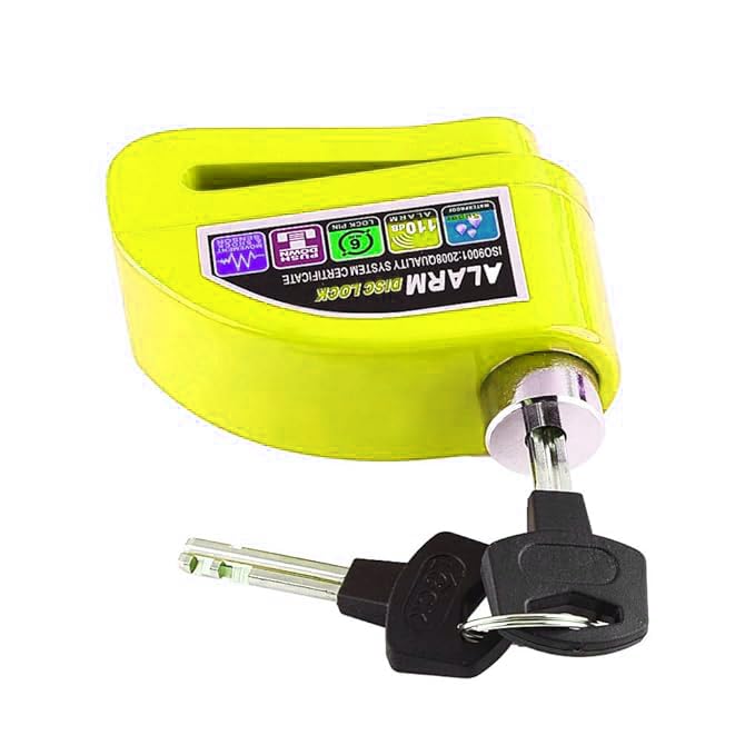 Image of Heavy Duty Keyed Lock | Hardened Steel Shackle Lock | Anti-Rust Security for Gate, Warehouse & Outdoor Use (ALT-19 Yellow)