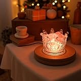 FANHAO Crown Himalayan Salt Lamp 16 Colors Salt Rock Lamp with Remote Brightness Adjustable, USB Natural Crystal Rock Night Light Decoration Lighting, Perfect Gifts - Image 2