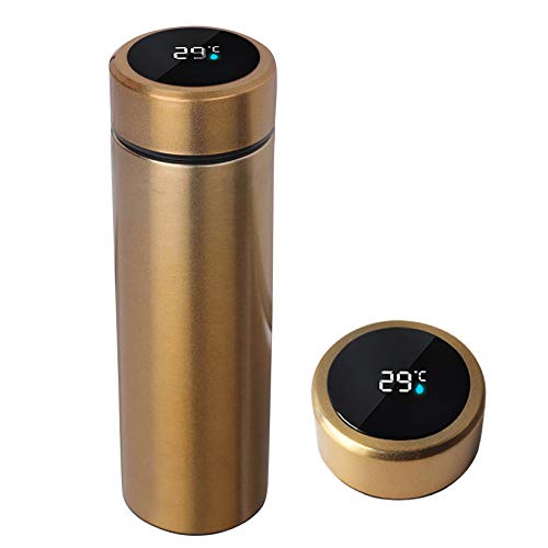 Locckmy Water Bottle with LED Temperature Display,Double Walled Vacuum Insulated Water...