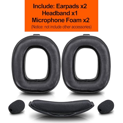 A40 TR Almohadillas para Orejas - Almohadillas Compatibles con Astro Gaming A40 TR Auriculares Inalámbricos - Partes de Repuesto a40 tr / Accesorios a40 / Banda para la Cabeza / Espuma para Micrófono miniatura 3