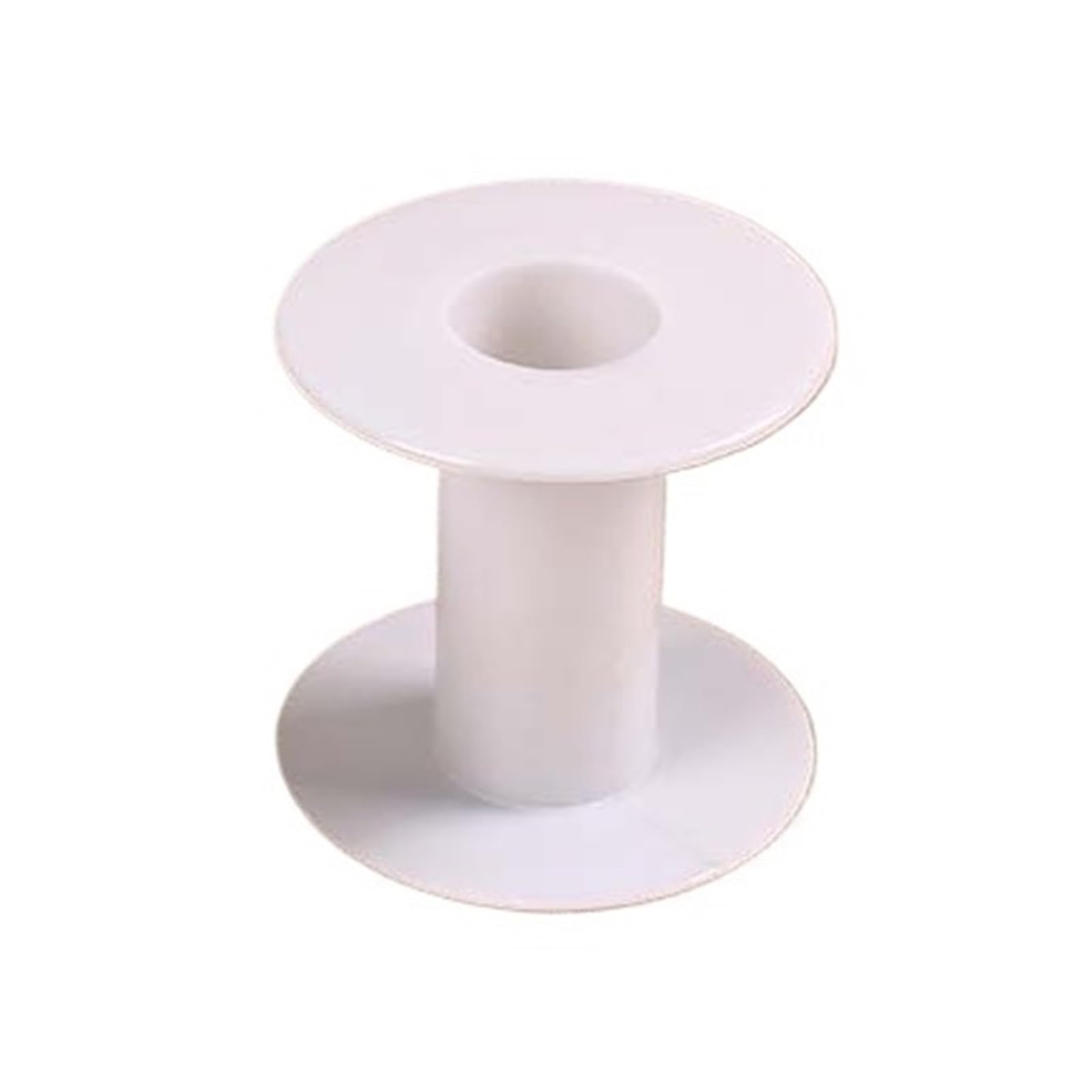 AXVOLA Empty Paper Spool 10-100Pc 58mm Plastic White Transparent Empty Thread Spool Blank Coils Winder Sew Cross Stitch Storage Tool(5.5X7X18,100pcs)