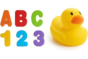 Munchkin 36pc Bath Letters and Numbers + White Hot® Safety Bath Ducky