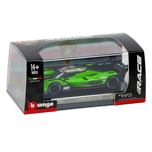 Bburago Lamborghini SC63 LMH #63 Racing 1/43 miniatura 7