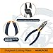 MANUFORE 3-Piece Household Pliers Set, 6 Inch Long Needle Nose,7 Inch lineman, 6 Inch diagonal pliers, Multi-Purpose Hand Tools for DIY and Home Use