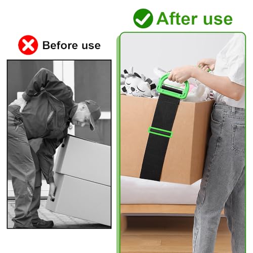 2 Stück Tragehilfe Tragegurte Umzug Kit, 160 cm Verstellbare Transportgurt Schwerlast, Lasten 100kg, Hebegurte für Möbel, Moving Straps Lifting Straps, Umzugsgurte für Boxen Möbeln Haushaltsgeräten