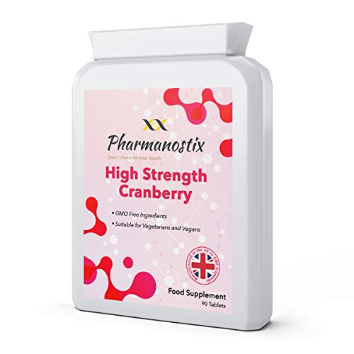 High Strength Cranberry (5000 mg), Urinary Tract Bladder and Kidney Support, UK Manufactured to GMP Standards