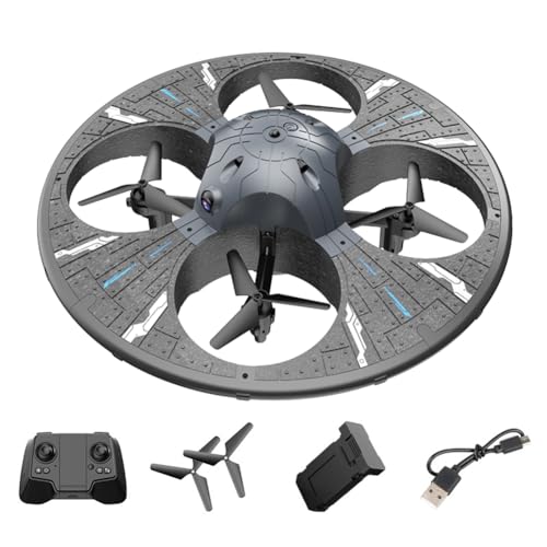 Pqahffowr Mini UFO FPV Drones Cámara HD Control Remoto Evitación de Obstáculos Dron Quadcopter RC Avión Avión Juguetes para Niños,B