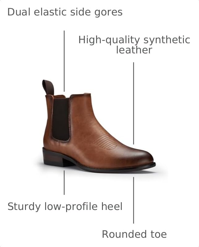 Image of Ferro Aldo Men's Western Boot Collection | Casual & Dress Ankle Boots in Cowboy, Chelsea, & Biker Styles for Men