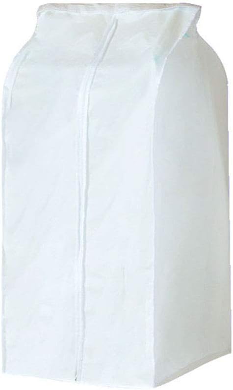 Garment Clothes Cover Protector Translucent Dustproof Waterproof Hanging Clothing Storage Bag with Full Zipper & Magic Tape & Strap for Coat Dress Windcoat