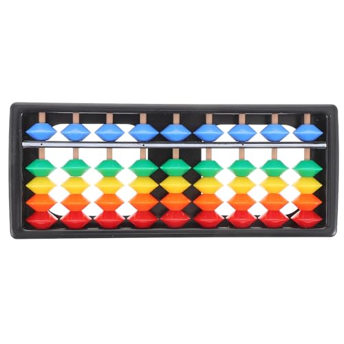 NUOLUX 段カラフルプラスチックそろばん 珠設計で耐久性 学習段対応の算練習ツール 小型軽量で携帯便利 教室や自宅での知育