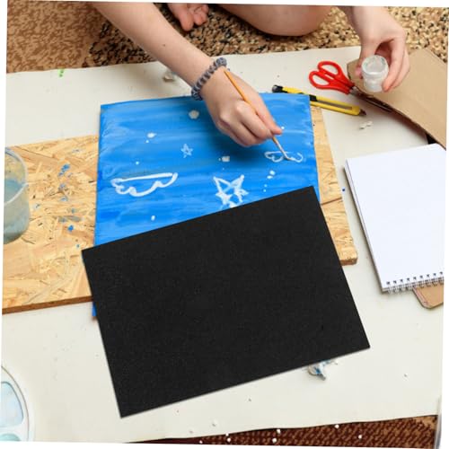 Papier mousse pailleté noir A4 Uonlytech pour loisirs créatifs - 4