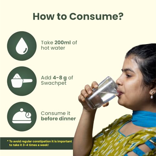 Swachpet Natural Laxative Granules | Fast Relief from Constipation, Acidity & Stomach Ulcer | Probiotic Herbal Formula for Gut Health & Digestive Support | Detox, Smooth Bowel Movement & Ayurvedic Stool Softener | No Added Sugar, Non-Habit Forming & Safe for Kidney, Liver & Diabetics | Ayush Approved | 150g (Pack of 2)