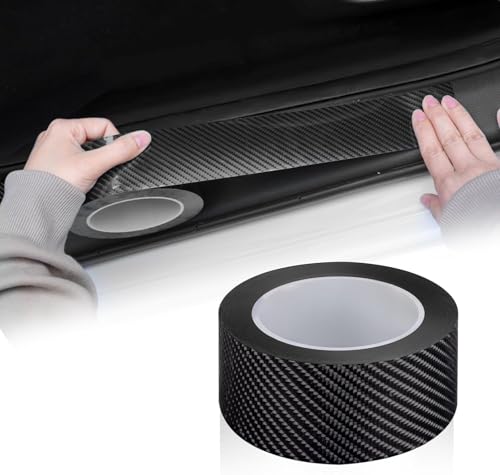 EINESIN Upgrade Protecteur de seuil de Garde de Porte de Voiture, 6D Bandes/Film Protecteur Autocollant Adhésif pour portière de Voiture/Pare-Chocs Avant et...