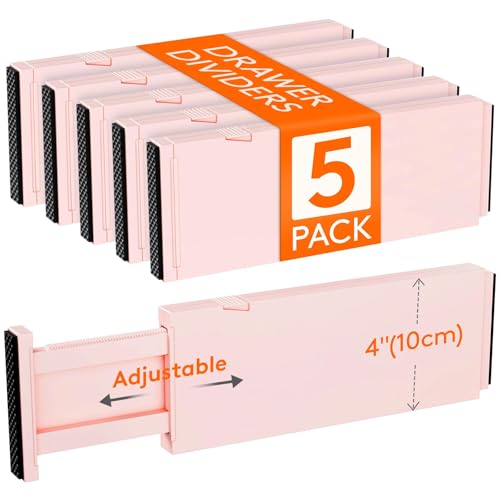 Lifewit 5 Pack Drawer Dividers 4