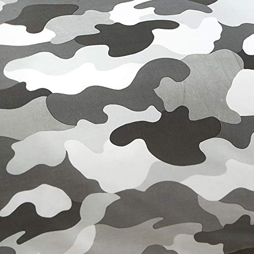 Price Right Home Grey Army Camouflage Reversible Uk Double/Us Full Unfilled Duvet Cover And Pillowcase Set #TOP3