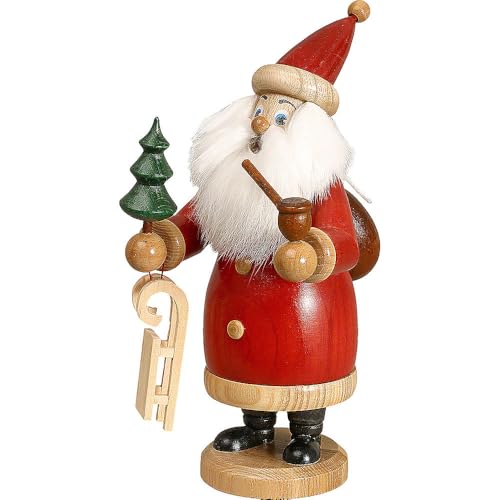 Drechselwerkstatt Uhlig Räuchermännchen Weihnachtsmann rot - 20 cm -...