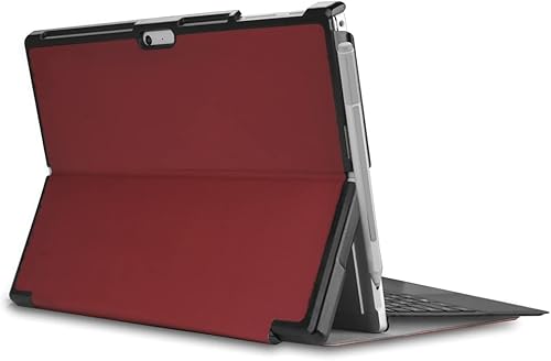 Miniatura 9 de Funda para tablet Microsoft Surface Pro 4 1724 (2015)Pro 5 1796 (2017)Pro 6 (2018)Pro 7 (2019) 12.3", funda de piel ligera con soporte de folio