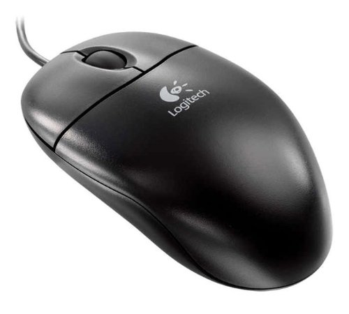 Logitech S96 - Ratón óptico con Cable PS/2, Color Negro (OEM)