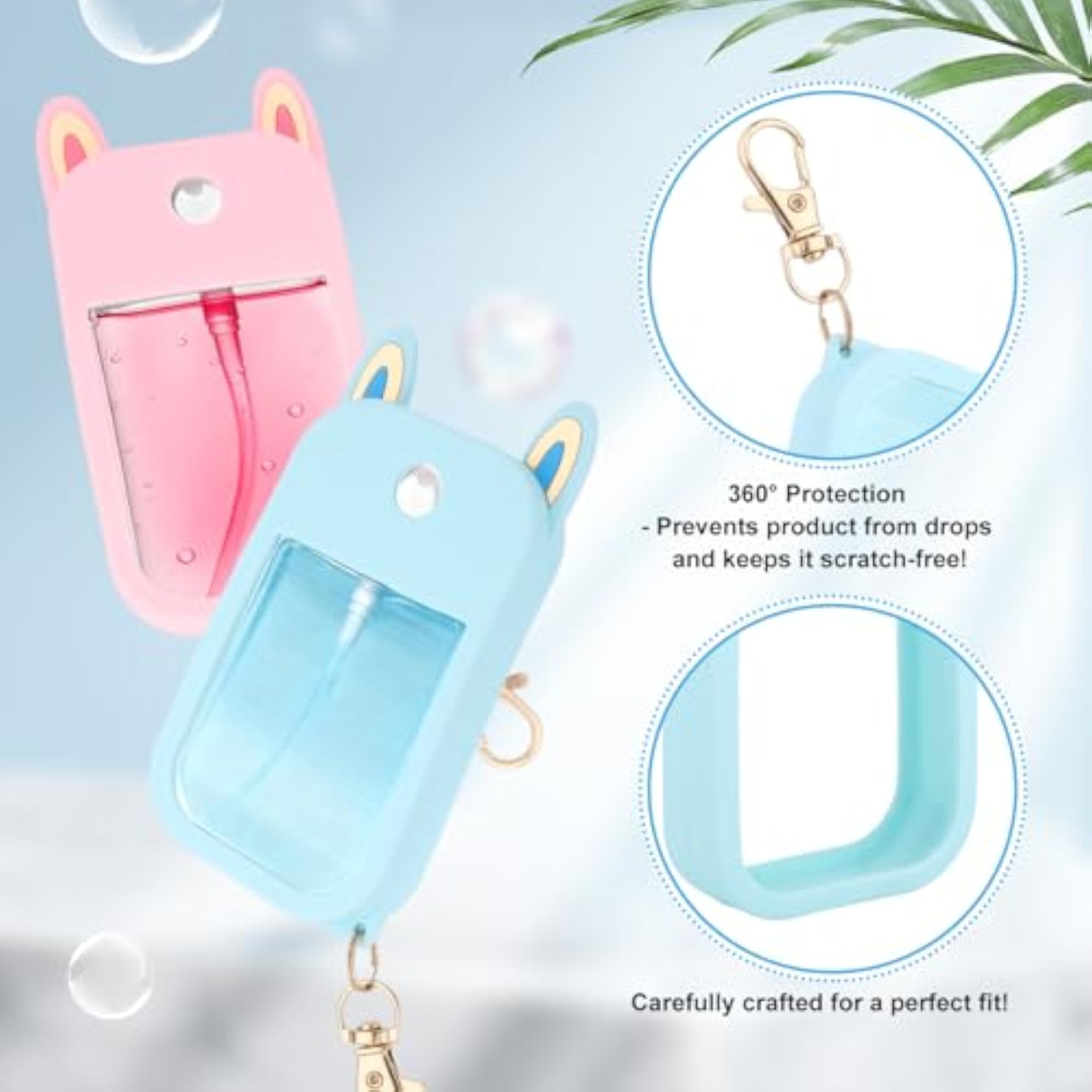 2pcs Silicone Case for Touchland Hand Sanitizer Spray