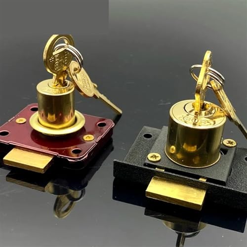 Serrure de tiroir 16mm en zamak argenté KeyDiffer MX08 G1 - 7