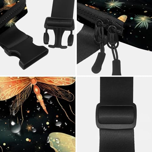 Riñonera para correr de Papá Noel ajustable riñonera cruzada multicolor de deporte para hombre 4