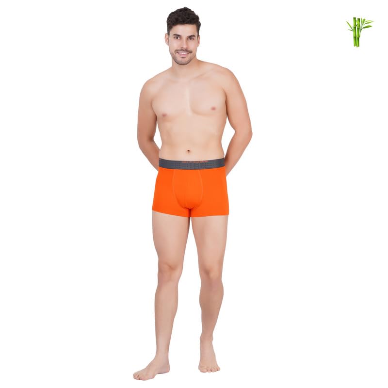 Image of saey 7! - Premium Micro Bamboo Innerwear | Ultra Soft Men's Trunks - Naturally Anti-Bacterial - No Marks Waist Band| Maple Orange
