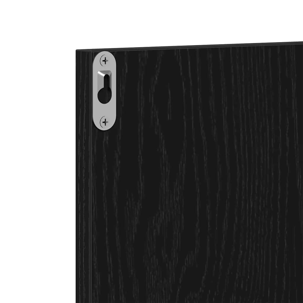 Hothingwell Zestaw mebli wejściowych 5 szt. drewno inżynieryjne | Ławka przednia, lustro ścienne, podwójny wieszak na płaszcze, ogrodnik, minimalistyczny design ścienny