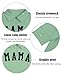 QLIPIN Mama Sweatshirt Women Mom Life Zip Up Pullover Lapel Half Zip Sweatshirts Mama Print Casual Loose Long Sleeve Top Green