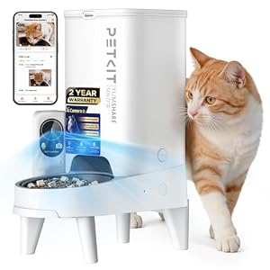 PETKIT Upgraded Multi-Cat Recognition Automatic Cat Feeder with Camera