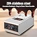 GarveeHome Chocolate Tempering Machine - 1.58 QT *2 Tanks, 6 LBS Capacity, TEMP Control 86~185℉, 800W Stainless Steel Electric Commercial Food Warmer for Chocolate/Milk/Cream Meltingream Melting