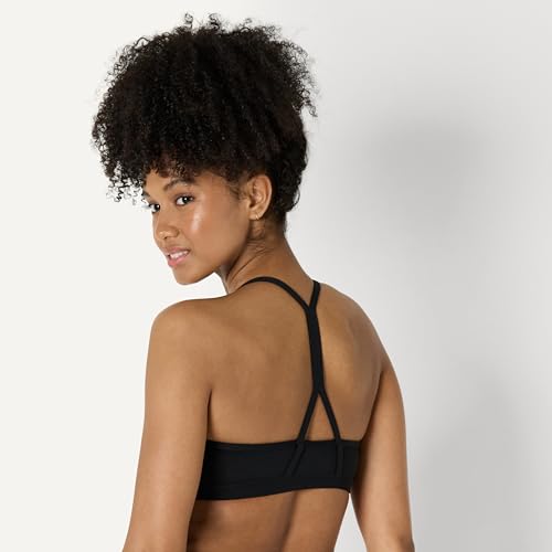 Image of Amazon Essentials Women's Active FormFlex Buttery Soft Light Support Y-Back Thin Strap Moisture Wicking Yoga Sports Bra