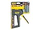 STANLEY FatMax Handtacker Tacker für Holz 6-in-1 TR75 (rückschlagsfrei, Tacker für alle Materialien, verarbeitet sechs verschiedenen Klammer/Nägel/Stifte) FMHT6-70868