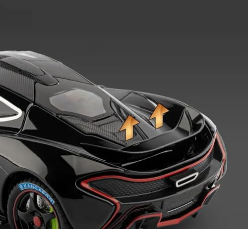 Image of PLUSPOINT Die cast Metal McLaren P1 GTR 1:24 Toy Car Collectible,Vehicle Doors openable with Lights and Sounds,Pull Back Decoration Model Car Toy for Adults Kids Birthday Gifts