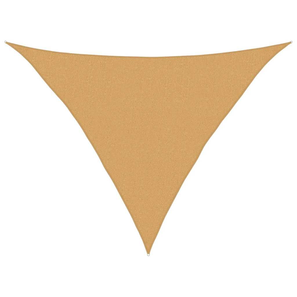 Toile d'ombrage triangulaire PEHD pour ombrager un patio en été