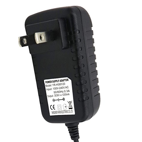 6V 1.2A Ac To Dc Adapter Charger Cord 4.0Mmx1.7Mm Wall Barrel Plug Power Supply Wall Charger For Monitoring,Led Light Strings,Security #TOP4