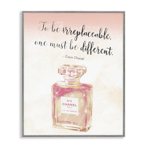 Fashion Designer Quote Glam Perfume, 16 x 20 Inch Framed Giclée Print
