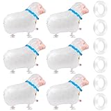 6 Pcs Walking Farm Animals Balloons,Mylar Walking Sheep Balloon with Ribbons for Theme Farm Animals Birthday Halloween Party Decorations (Sheep)