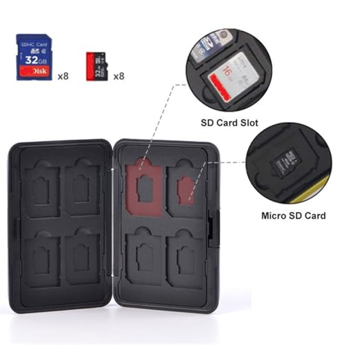 Case Estojo p/Cartões de Memória em Alumínio Escovado Luxo à Prova dágua, poeira e choque - comporta