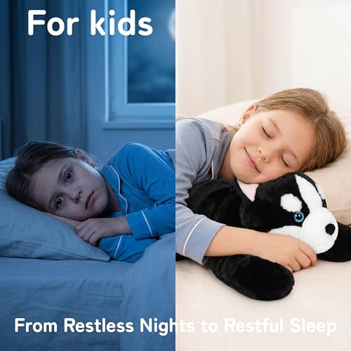 Image of Niuniu Daddy 20 inch | 3.3 Pound Weighted Husky Stuffed Animal Plushie for Adults & Kids, Large Weighted Lap Pillow for Comfort, Soft Sensory Stuffy Toy as Gift for Holidays