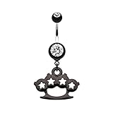 Star Brass Knuckle WildKlass Belly Button Ring