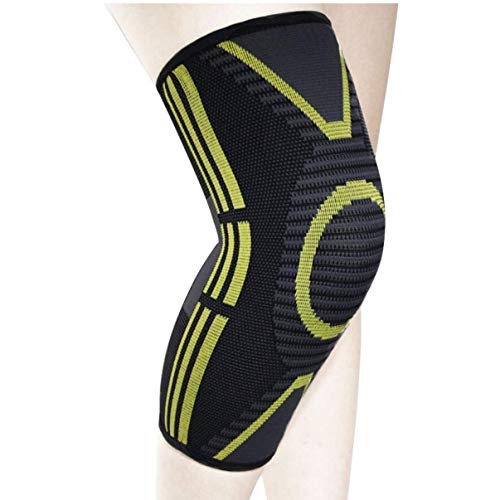 Compression Knee Sleeve, 1 Pair Best Knee Brace Support for Men & Women, Knee Support for Arthritis, ACL, Running, Pain Relief, Injury Recovery, Basketball and More Sports
