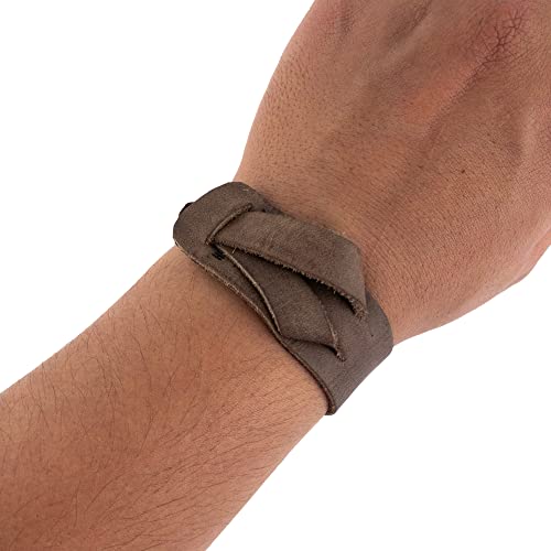 Hide & Drink, Leather Bracelet / Unisex / Adjustable / Wristband / Cuff / Stylish / Knot, Handmade Includes 101 Year Warranty :: Bourbon Brown #TOP1